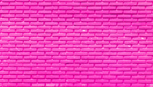 Pink Brick Wall Background.