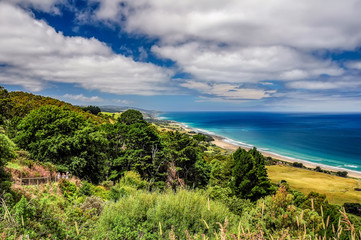 A favorite surfing spot on the Australian Pacific coast in Apollo Bay.