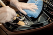 canvas print picture - Interior car cleaning 