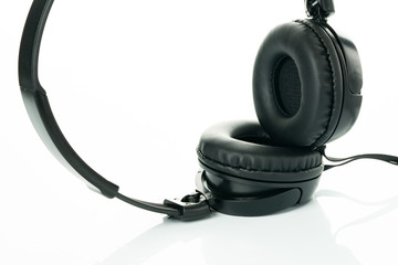 headphones on white background