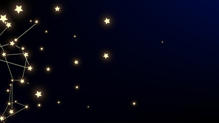 Wall Mural - constellation map. dark galaxy pattern. mystic cosmic sky with many stars. astronomical print. vecto