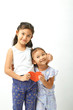 © 1981 Rustic Studio - Siblings sitting of cute asian girl