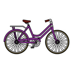 Wall Mural - retro bicycle isolated icon