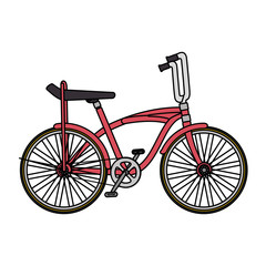 Wall Mural - retro bicycle isolated icon