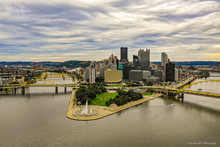 Downtown Pittsburgh Aerial View