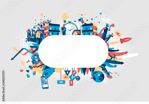 Contemporary Society Banner Buy This Stock Vector And Explore