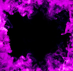 Wall Mural - purple smoke frame at black background 