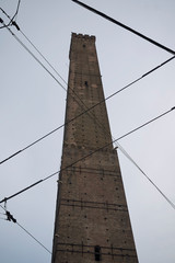 Wall Mural - Bologna, Italy - December 18, 2018 : View of Asinelli tower