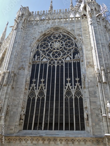Fotografía Catedral de Milán (Duomo di Milano), estilo gótico.