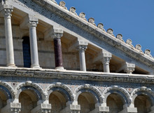 Catedral De Santa María Asunta, Duomo Di Pisa, En La Piazza Dei Miracoli, Católica Romana Medieval Dedicada A La Asunción De La Virgen, Arte Románico.