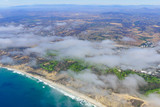 Fototapeta Góry - Aerial view of Del Mar Coastline and Torrey Pines State Park in San Diego