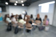 © yurolaitsalbert - business background. the blurred image of the conference hall