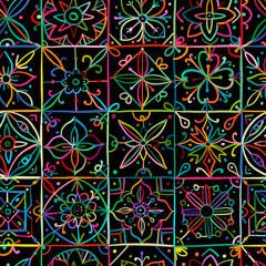 Aufkleber - Abstract geometric seamless pattern for your design