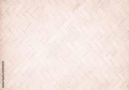 Brown Mat Traditional Handicraft Bamboo Weave Texture Background