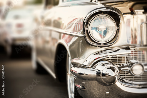 Classic car headlights close-up © Mariusz Blach