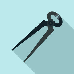 Poster - Pliers icon. Flat illustration of pliers vector icon for web design