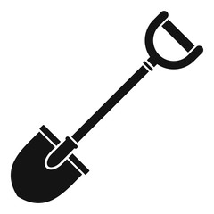 Sticker - Construct shovel icon. Simple illustration of construct shovel vector icon for web design isolated on white background