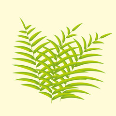 Wall Mural - Green leaves icon. Vector illustration. Green leaves. Beautiful nature. ESP 10.