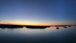 Sonnenuntergang im Meer in Schweden