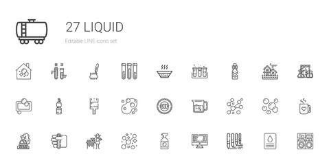 Sticker - liquid icons set