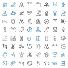 Sticker - face icons set