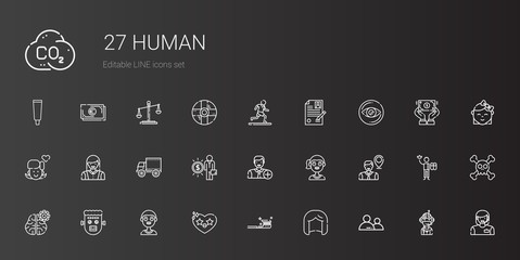 Wall Mural - human icons set