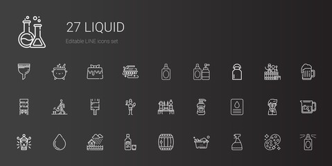 Sticker - liquid icons set