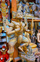 Sticker - The sculpture of Tosakan Devil King, Mandalay, Myanmar