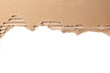 © New Africa - Torn cardboard on white background. Recyclable material