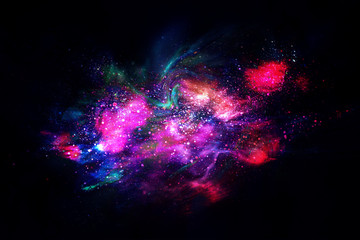 Wall Mural - space bright fantasy abstract background