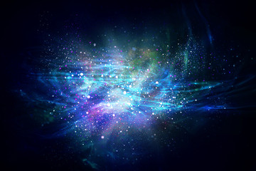 Wall Mural - space bright fantasy abstract background