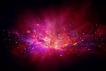 Wall Mural - space bright fantasy abstract background