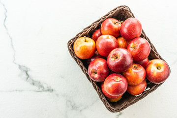 Sticker - Red apple in basket