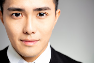 Close up asian handsome young man