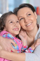 Canvas Print - Close-up portrait of a charming little girl