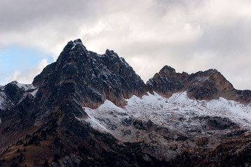 mountains in winter