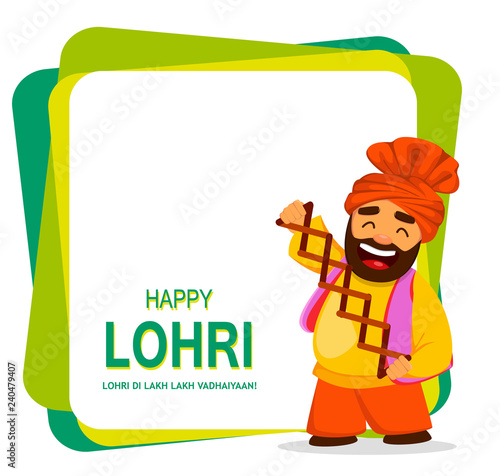 Fotografia, Obraz Popular winter Punjabi folk festival Lohri