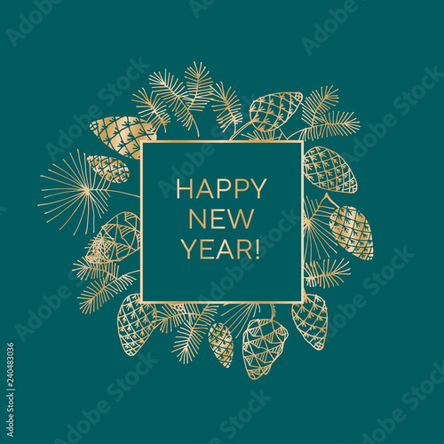 elegant natural cones for winter celebration
