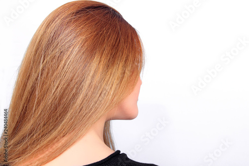 Long Full Blond Hair Of A Woman From Behind Buy This Stock Photo