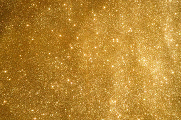 gold and white glitter abstract bokeh background Christmas	