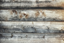 Old Grey Wooden Fence Background