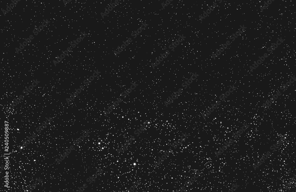 Vector milky way, vector night sky with stars - obrazy, fototapety, plakaty 