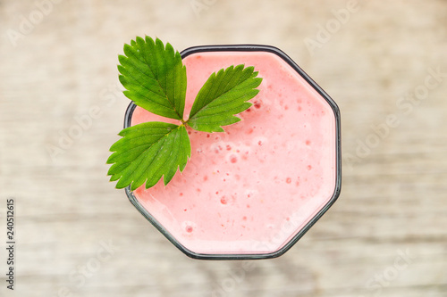 Download Strawberry Smoothie In A Transparent Cup View From Above Close Up Buy This Stock Photo And Explore Similar Images At Adobe Stock Adobe Stock Yellowimages Mockups