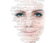 Lifting skin and rejuvenation skin and cosmetology on female face