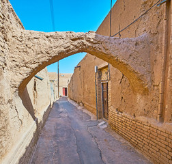 Canvas Print - Medieval atmosphere in Yazd, Iran