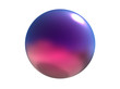 © Alexey - Purple Sphere 3d Illustration Realistic Isolated