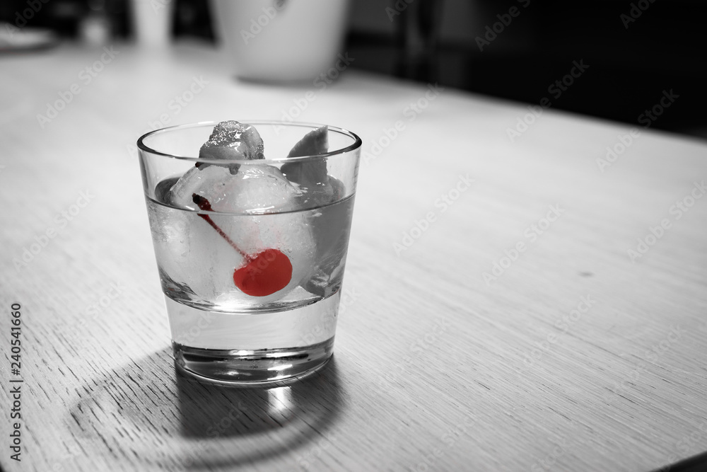 Homemade special interpretation of classic Old Fashioned Cocktail, made ...