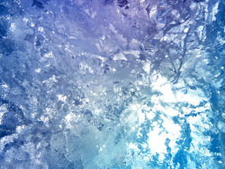 Poster - Colorful ice texture.