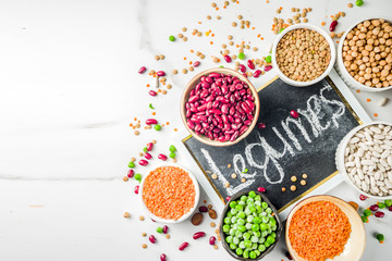 Canvas Print - Set of different legumes