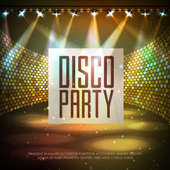 Wall Mural - disco abstract background. disco poster